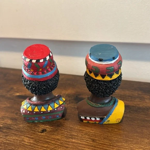 Vintage African Handcarved  Queen Figurines decor - Picture 2 of 6